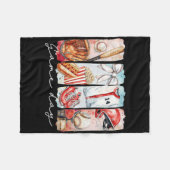 Verkauf Mama Coquette Bow Game Day Mama Mutter 8 Fleecedecke (Vorderseite (Horizontal))