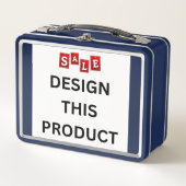 VERKAUF! Metal Lunchbox - Blau - Custom (Vorderseite)