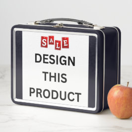 VERKAUF! Metal Lunchbox - Schwarz - Benutzerdefini