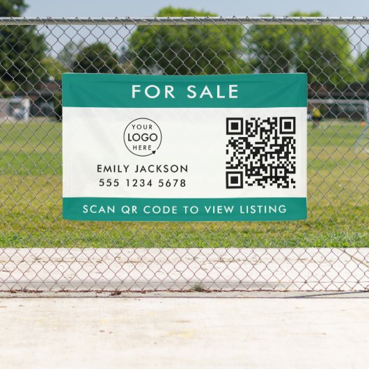 Verkauf oder offenes Haus | Real Anwesen QR Code G Banner (Insitu)