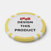 VERKAUF! Poker-Chips - Gelb- kundenspezifisch Pokerchips (Einzeln)
