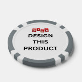 VERKAUF! Poker Chips - Graue - kundenspezifisch (Einzeln)