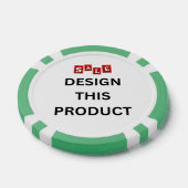 VERKAUF! Poker Chips - Green-Custom (Einzeln)