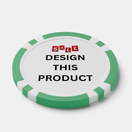 VERKAUF! Poker Chips - Green-Custom (Einzeln)