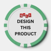 VERKAUF! Poker Chips - Green-Custom (Vorderseite)