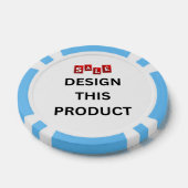 VERKAUF! Poker Chips - Light Blue - Custom (Einzeln)