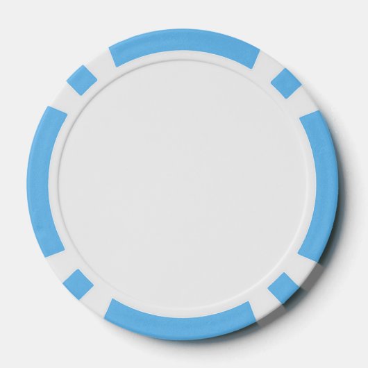 VERKAUF! Poker Chips - Light Blue - Custom (Rückseite)
