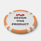 VERKAUF! Poker Chips - Orange - kundenspezifisch (Einzeln)