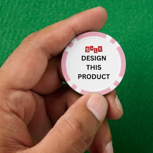 VERKAUF ! Poker-Chips - rosa - kundenspezifisch Pokerchips (Hand)