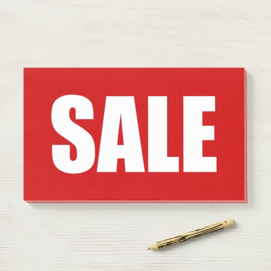 VERKAUF POST-IT KLEBEZETTEL (Auf Schreibtisch)