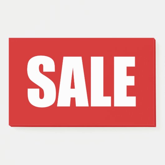 VERKAUF POST-IT KLEBEZETTEL (Vorderseite)