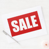 VERKAUF RECHTECKIGER AUFKLEBER (Umschlag)