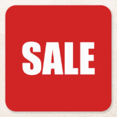 VERKAUF RECHTECKIGER PAPPUNTERSETZER (Vorderseite)