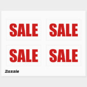 VERKAUF REKTANGULAR STICKER (Blatt)