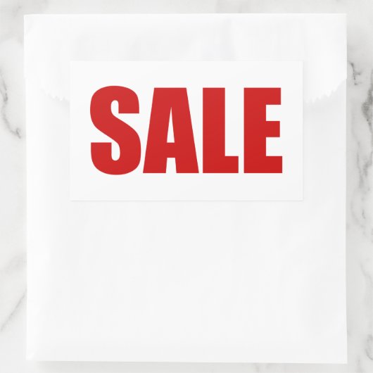 VERKAUF REKTANGULAR STICKER (Tasche)