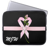 Verkauf! Rosa Schleife - SRF Laptopschutzhülle (Vorderseite)