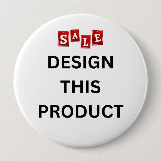 VERKAUF! Round-Button - Riesig, 14 Zoll - Benutzer Button (Vorderseite)