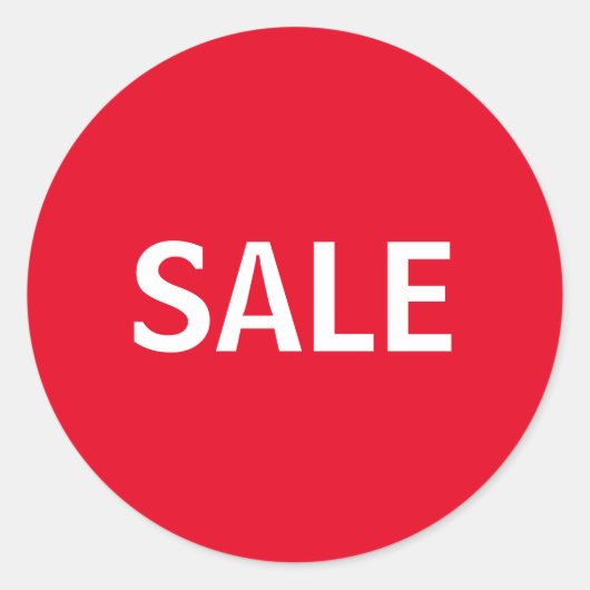 Verkauf Runder Aufkleber (Vorderseite)