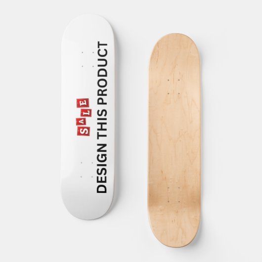 VERKAUF! Skateboard Deck - 8 1/8" - Custom (Vorderseite)