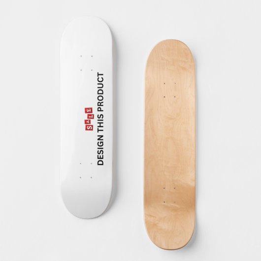 VERKAUF! Skateboard Deck - 8" - Custom (Vorderseite)