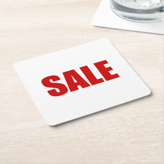 VERKAUF SQUARE PAPIERPAPIER UNTERSETZER (angewinkelt)