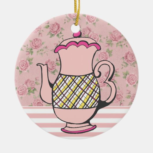 Verkauf! Tea Time Keramikornament (Vorne)