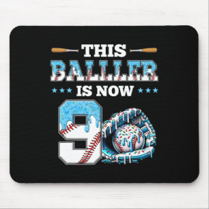 Verkauf Tropfen 9. Geburtstagsparty Boy Sport Fan Mousepad