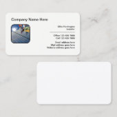 Verkauf und Installation von Solarpaneelen Visitenkarte (Vorne/Hinten)