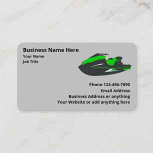 Verkauf und Reparatur von Wasserfahrzeugen Visitenkarte