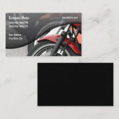 Verkauf und Service von Motorrädern Visitenkarte (Vorne/Hinten)