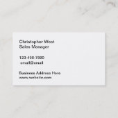 Verkauf und Service von Solarpaneelen Visitenkarte (Rückseite)