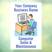 Verkauf und Wartung von Computerfirmen Fensteraufkleber (Blatt 3)