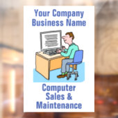 Verkauf und Wartung von Computerfirmen Fensteraufkleber (Blatt 2)