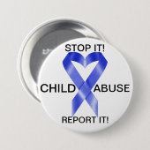 VERKAUF! Verhinderung von Kindesmissbrauch Button (Vorne & Hinten)