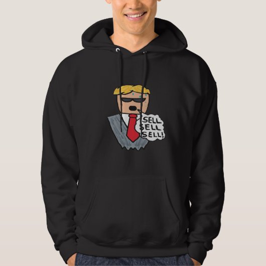 Verkauf Verkauf Verkauf Funny Börse Crash Hoodie (Vorderseite)