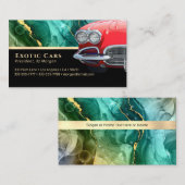 Verkauf von Auto, Red Sports Car, Foto, Aquamarin  Visitenkarte (Vorne/Hinten)