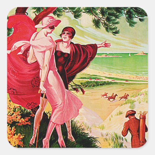 Verkauf von Buttonen Quadratischer Aufkleber (Vorderseite)