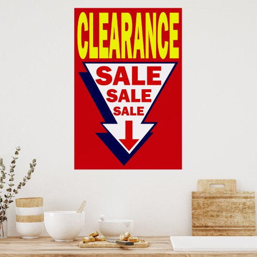 VERKAUF VON CLEARANCE POSTER (Küche)