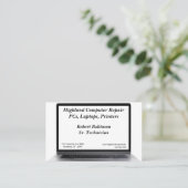 Verkauf von Computertechnik-Reparaturprogrammen Visitenkarte (Stehend Vorderseite)