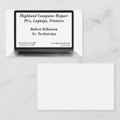 Verkauf von Computertechnik-Reparaturprogrammen Visitenkarte (Vorne/Hinten)
