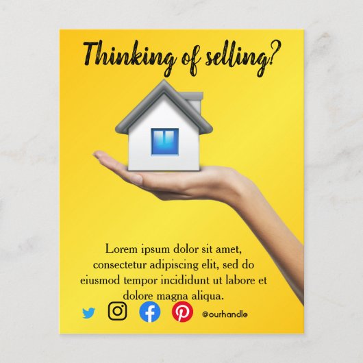 Verkauf von E-Mail-Verweisung Real Anwesen Marketi Flyer (Vorne)