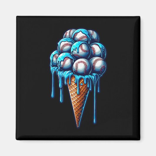 Verkauf von Eiscreme Wasserfarbe 2 Magnet (Vorne)