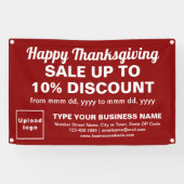 Verkauf von Erntedank an Unternehmen mit rotem Rec Banner (Horizontal)