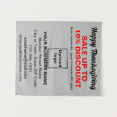 Verkauf von Erntedank auf grauem Band Wandteppich (Vorderseite (Horizontal))