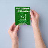 Verkauf von Erntedank auf grünem Flyer (Gruppe)