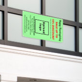 Verkauf von Erntedank auf hellgrünem Banner (Äußeres Gebäude)