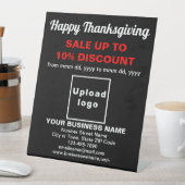 Verkauf von Erntedank auf schwarzem Grund Sockelschild (In Situ)