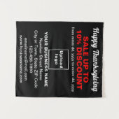 Verkauf von Erntedank auf schwarzen Tapisserien Wandteppich (Vorderseite (Horizontal))