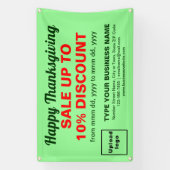 Verkauf von Erntedank, hellgrünes Rechteck Banner (Vertikal)