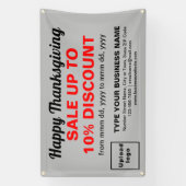 Verkauf von Erntedank in Grau-Rectangle Banner (Vertikal)